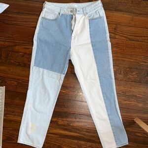 Pacsun Two Tone Mom Jean